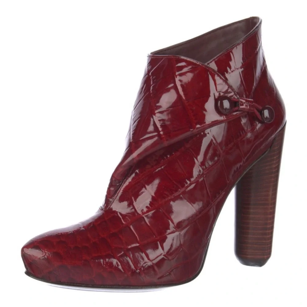 Louis Vuitton Patent Leather Booties